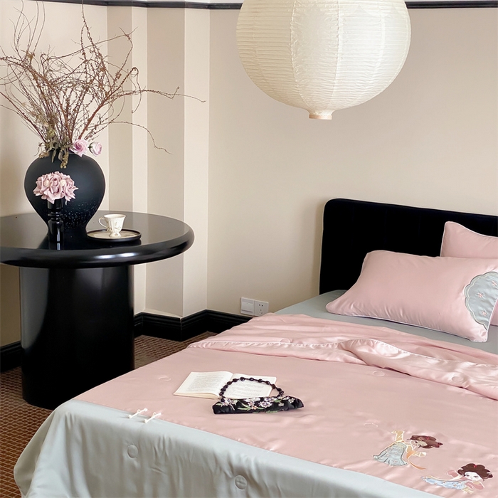 91家纺网 家纺一手货源 找家纺 （总）星野 2024新款天丝夏被国风系列-惊鸿舞