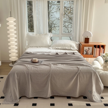 91家纺网 家纺一手货源 找家纺 （总）乐家毛巾被（工厂自产自销） 2024新款全棉抗菌三层纱布毛巾被