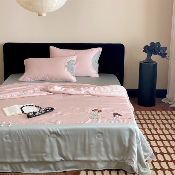 91家纺网 家纺一手货源 找家纺 （总）星野 2024新款天丝夏被国风系列-惊鸿舞