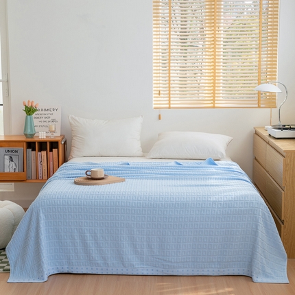 91家纺网 家纺一手货源 找家纺 （总）乐家毛巾被（工厂自产自销） 2024新款简约方块格毛圈