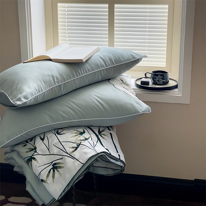 91家纺网 家纺一手货源 找家纺 （总）星野 2024新款天丝夏被国风系列-斑竹枝