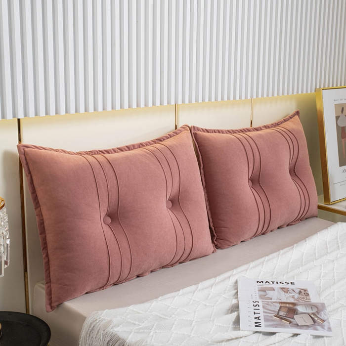 91家纺网 家纺一手货源 找家纺 美达人 2024新款雪尼绒靠背 琬琰豆沙