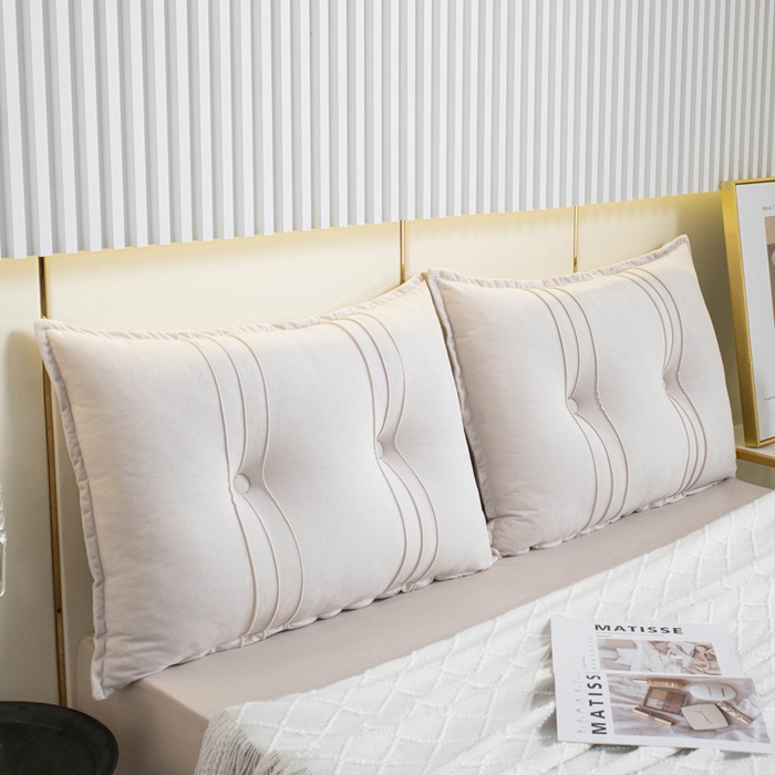 91家纺网 家纺一手货源 找家纺 美达人 2024新款雪尼绒靠背 浅云白