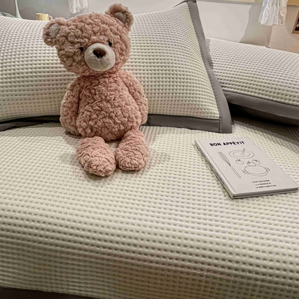 91家纺网 家纺一手货源 找家纺 （总）川悦生活 2024新款610克凉感刺绣豆豆凉席