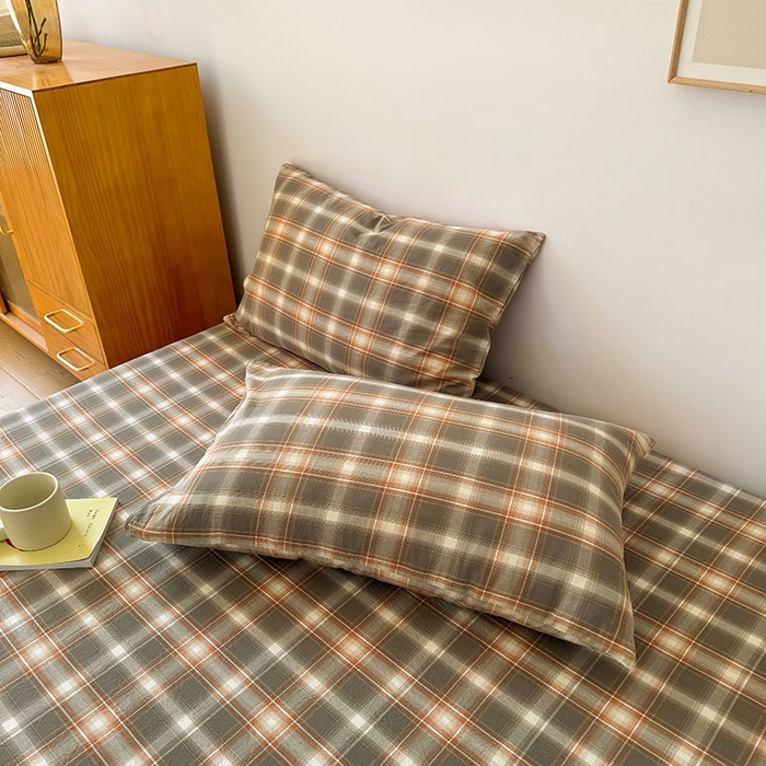 91家纺网 家纺一手货源 找家纺 恋人优选 2024新款纯棉色织水洗枕套 诺卡