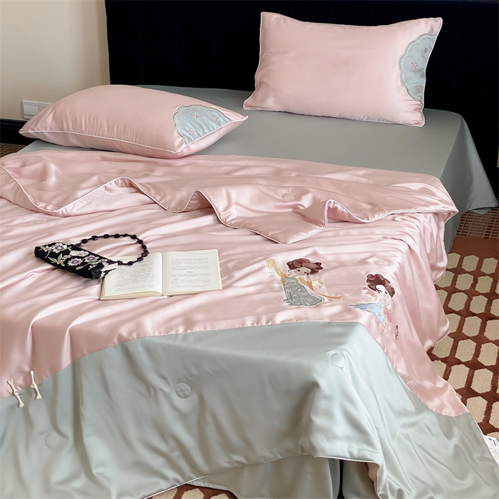 91家纺网 家纺一手货源 找家纺 （总）星野 2024新款天丝夏被国风系列-惊鸿舞