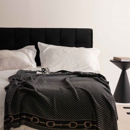 91家纺网 家纺一手货源 找家纺 （总）暖绵绵家纺 2025新款羊毛混纺布鲁格系列毛毯