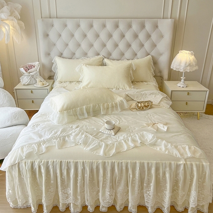 91家纺网 家纺一手货源 找家纺 （总）好儿喜家纺 2024新款夏威夷夏被凉席床裙四件套