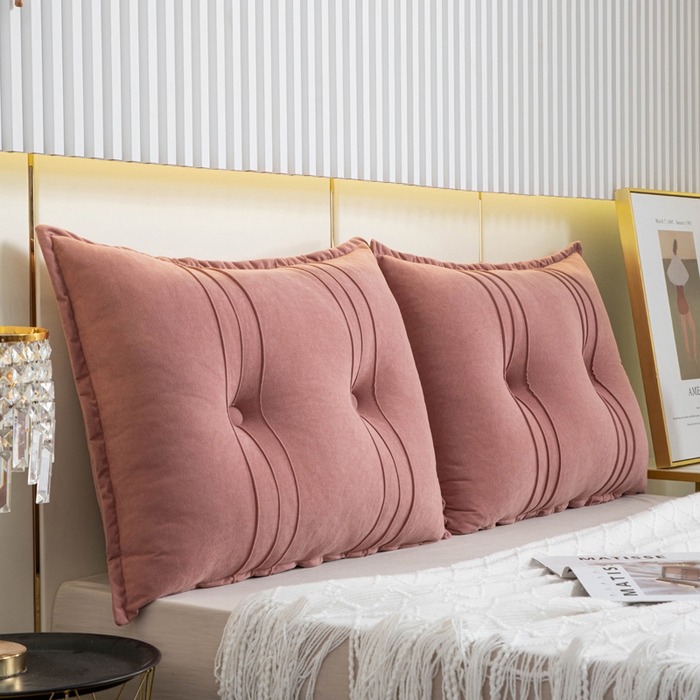 91家纺网 家纺一手货源 找家纺 美达人 2024新款雪尼绒靠背 琬琰豆沙