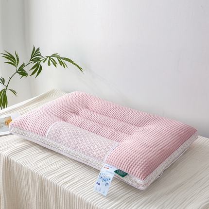 （总）织布人 2024新款枕芯夏季凉感丝冰豆豆定型护颈枕头夏凉枕透气防出汗枕芯