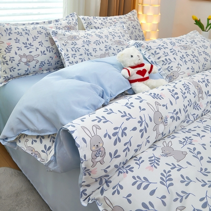 91家纺网 家纺一手货源 找家纺 （总）菲度家纺 2024新款加厚芦荟棉四件套