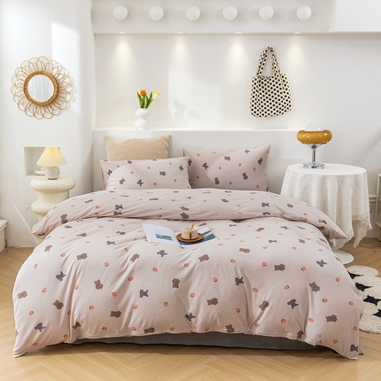 91家纺网 家纺一手货源 找家纺 （总）优姿家纺2024新款A类全棉针织棉系列四件套