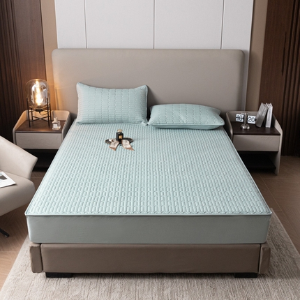 91家纺网 家纺一手货源 找家纺 （总）糯米猪 2024新款六面亲肤棉全包夹棉升级款布边床笠