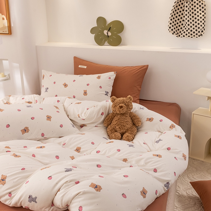 91家纺网 家纺一手货源 找家纺 （总）优姿家纺2024新款A类全棉针织棉系列四件套