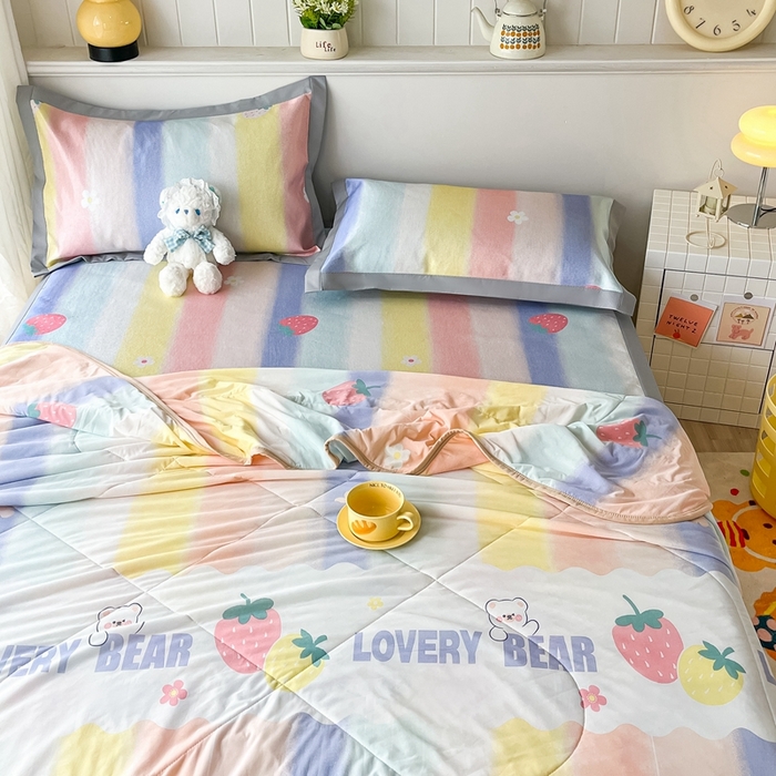 91家纺网 家纺一手货源 找家纺 （总）欧邦 新款A类冰藤席夏被套件