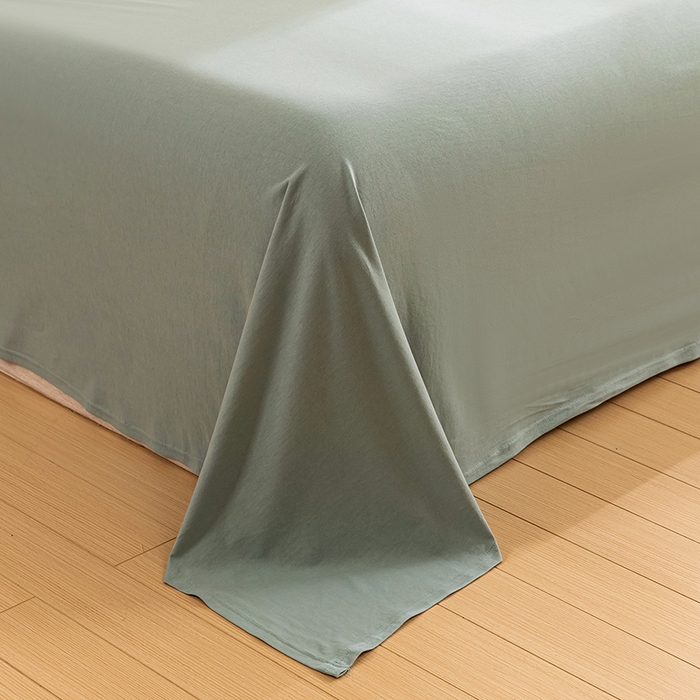 91家纺网 家纺一手货源 找家纺 优姿家纺2024新款A类全棉针织棉系列四件套 知春意-粉