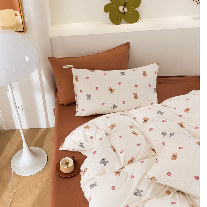 91家纺网 家纺一手货源 找家纺 （总）优姿家纺2024新款A类全棉针织棉系列四件套