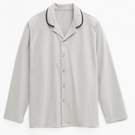 91家纺网 家纺一手货源 找家纺 （总）EH 2024新款全棉男女情侣款家居服-男款翻领