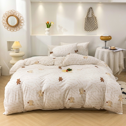 91家纺网 家纺一手货源 找家纺 （总）优姿家纺2024新款A类全棉针织棉系列四件套