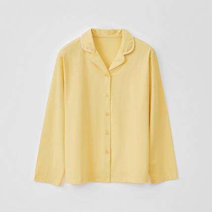 91家纺网 家纺一手货源 找家纺 （总）EH 2024新款全棉男女情侣款家居服-男女款翻领