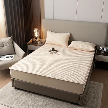 91家纺网 家纺一手货源 找家纺 （总）糯米猪 2024新款六面亲肤棉全包夹棉升级款布边床笠