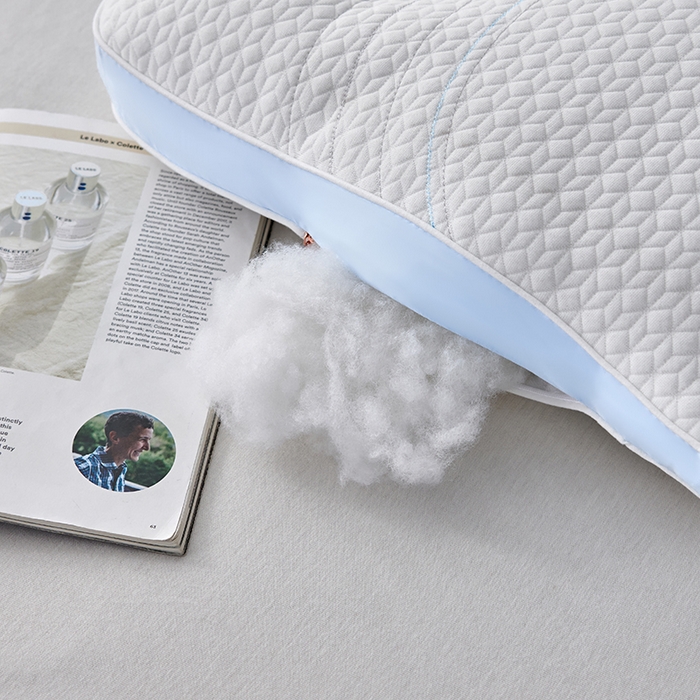 91家纺网 家纺一手货源 找家纺 芯链 2024新款云享睡枕头枕芯 浅蓝