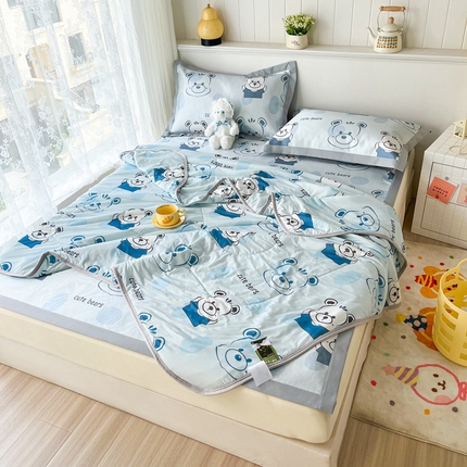 91家纺网 家纺一手货源 找家纺 （总）欧邦 新款A类冰藤席夏被套件