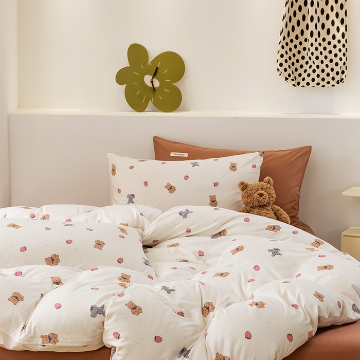 91家纺网 家纺一手货源 找家纺 （总）优姿家纺2024新款A类全棉针织棉系列四件套