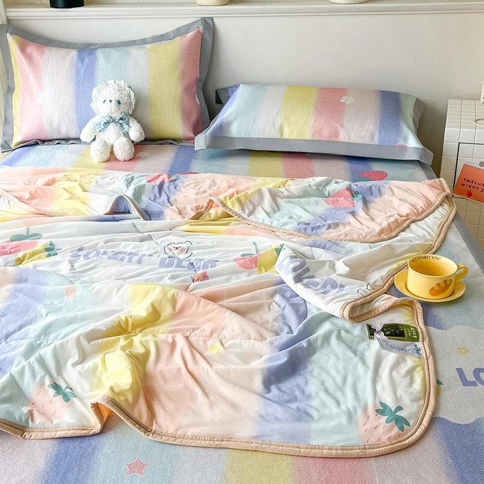 91家纺网 家纺一手货源 找家纺 （总）欧邦 新款A类冰藤席夏被套件