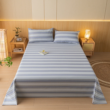 91家纺网 家纺一手货源 找家纺 （总）鑫钰 2024新款A类日式无印全棉老粗布床单凉席枕套