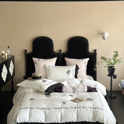 91家纺网 家纺一手货源 找家纺 （总）MIU缪家居 2024新款80支兰精天丝轻奢四件套系列-巴黎之约（有同款夏被四件套）