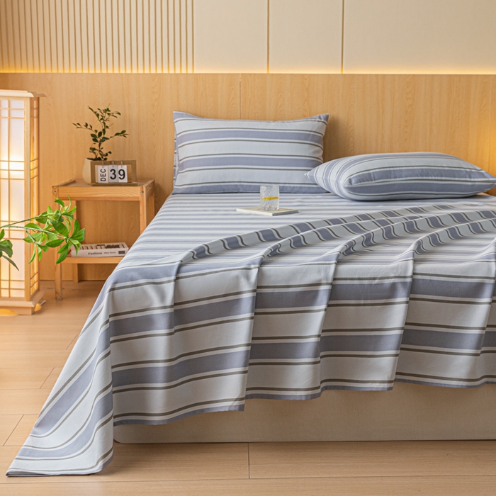 91家纺网 家纺一手货源 找家纺 鑫钰 2024新款全棉老粗布床单  乐天派