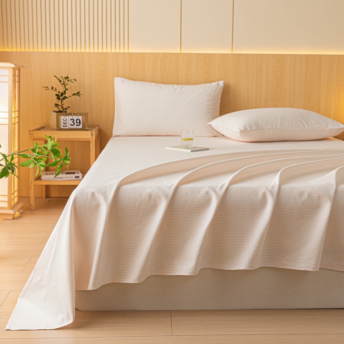 91家纺网 家纺一手货源 找家纺 鑫钰 2024新款全棉老粗布床单  莱卡-米