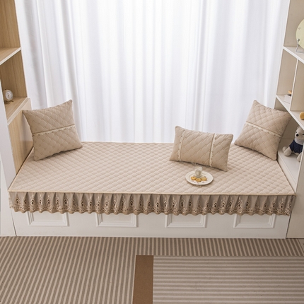 91家纺网 家纺一手货源 找家纺 （总）手艺人沙发垫炕垫 2025新款简约舒适飘窗垫-貂绒方格