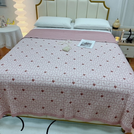 91家纺网 家纺一手货源 找家纺 （总）暖居 2024新款莫代尔砂洗凉感双面天丝单件床盖可铺可盖