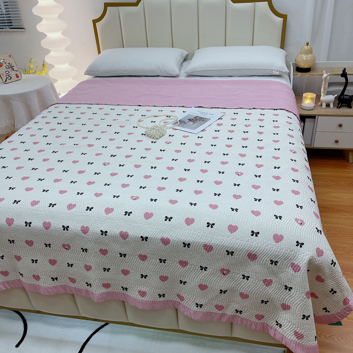 91家纺网 家纺一手货源 找家纺 （总）暖居 2024新款莫代尔砂洗凉感双面天丝单件床盖可铺可盖