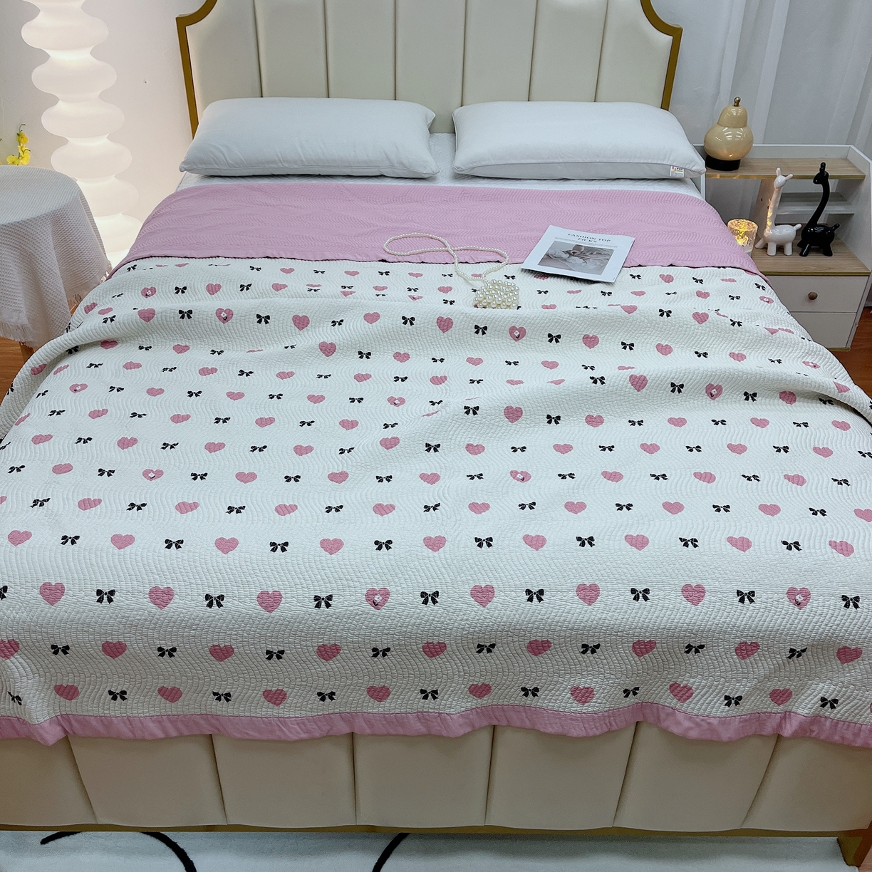 91家纺网 家纺一手货源 找家纺 （总）暖居 2024新款莫代尔砂洗凉感双面天丝单件床盖可铺可盖