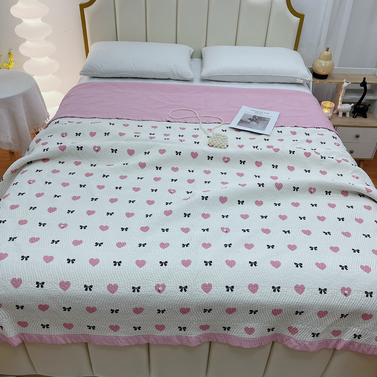 91家纺网 家纺一手货源 找家纺 （总）暖居 2024新款莫代尔砂洗凉感双面天丝单件床盖可铺可盖