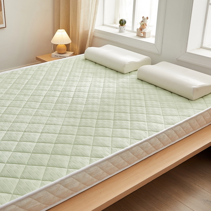 91家纺网 家纺一手货源 找家纺 （总）祁恋婷家居 2024新款华夫格立体乳胶记忆棉床垫【床垫遮盖物】