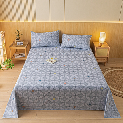 鑫钰 2024新款全棉老粗布床单  梦旋律