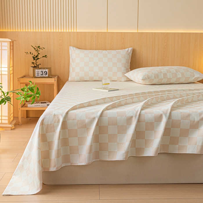 91家纺网 家纺一手货源 找家纺 鑫钰 2024新款全棉老粗布床单  菲颂-米