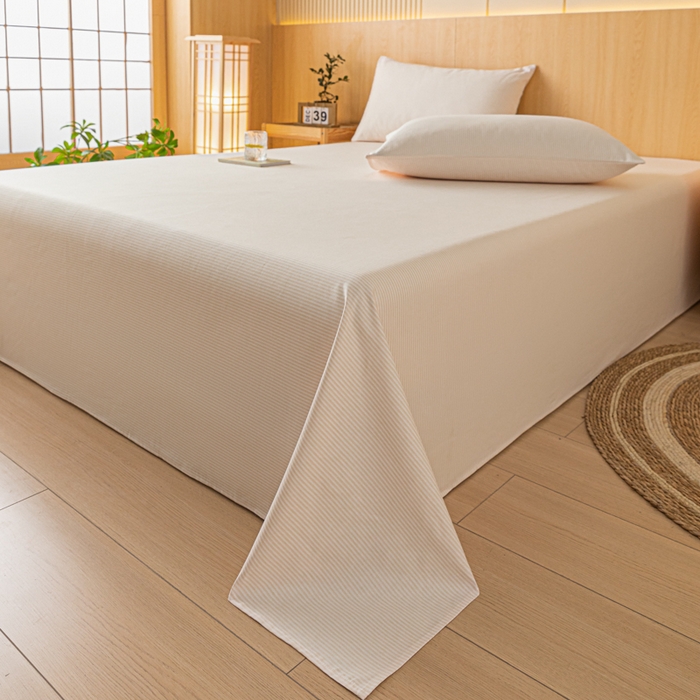 91家纺网 家纺一手货源 找家纺 鑫钰 2024新款全棉老粗布床单  莱卡-米