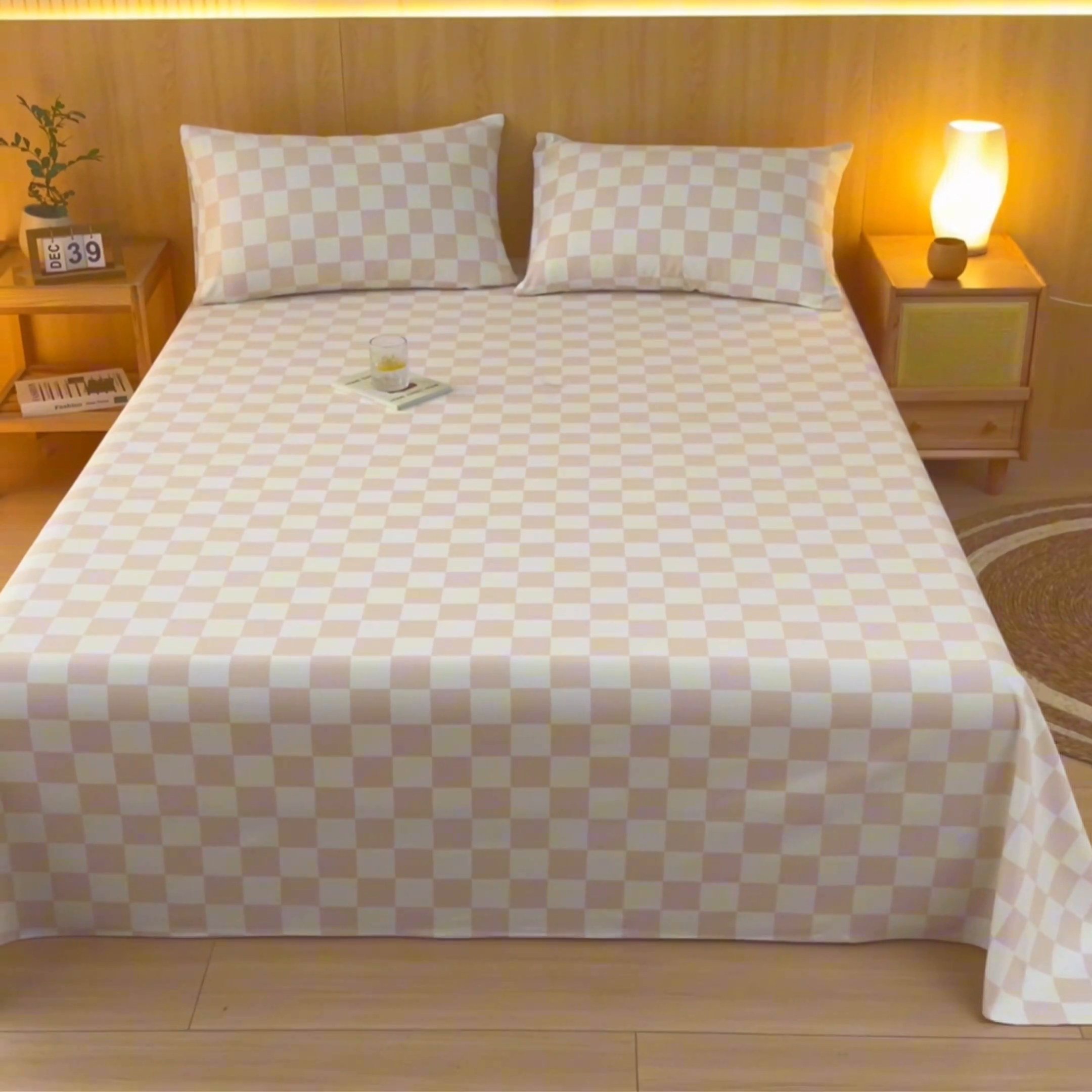 91家纺网 家纺一手货源 找家纺 鑫钰 2024新款全棉老粗布床单  菲颂-米