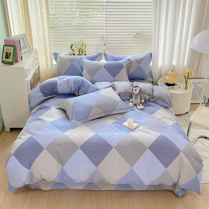 91家纺网 家纺一手货源 找家纺 （总）凌鼎 2025新款13070全棉印花款四件套