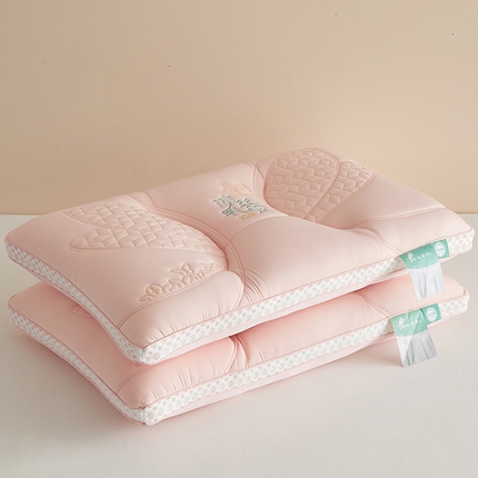 91家纺网 家纺一手货源 找家纺 乐可 2024新款仙丝乳胶舒适枕头枕芯 粉色