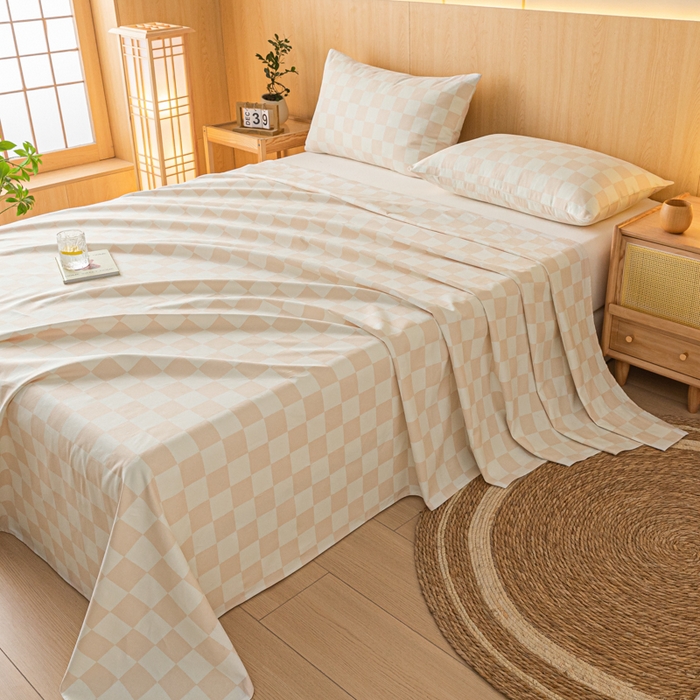 91家纺网 家纺一手货源 找家纺 鑫钰 2024新款全棉老粗布床单  菲颂-米