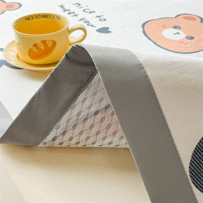 91家纺网 家纺一手货源 找家纺 欧邦 新款数码印花A类冰藤席三件套 凉席款-黑球熊