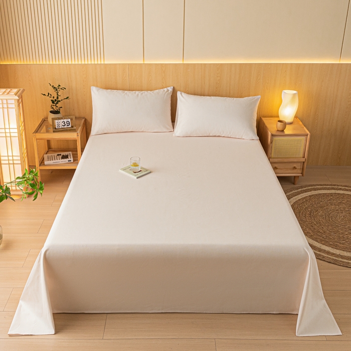 91家纺网 家纺一手货源 找家纺 鑫钰 2024新款全棉老粗布床单  莱卡-米