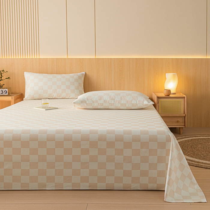 91家纺网 家纺一手货源 找家纺 鑫钰 2024新款全棉老粗布床单  菲颂-米