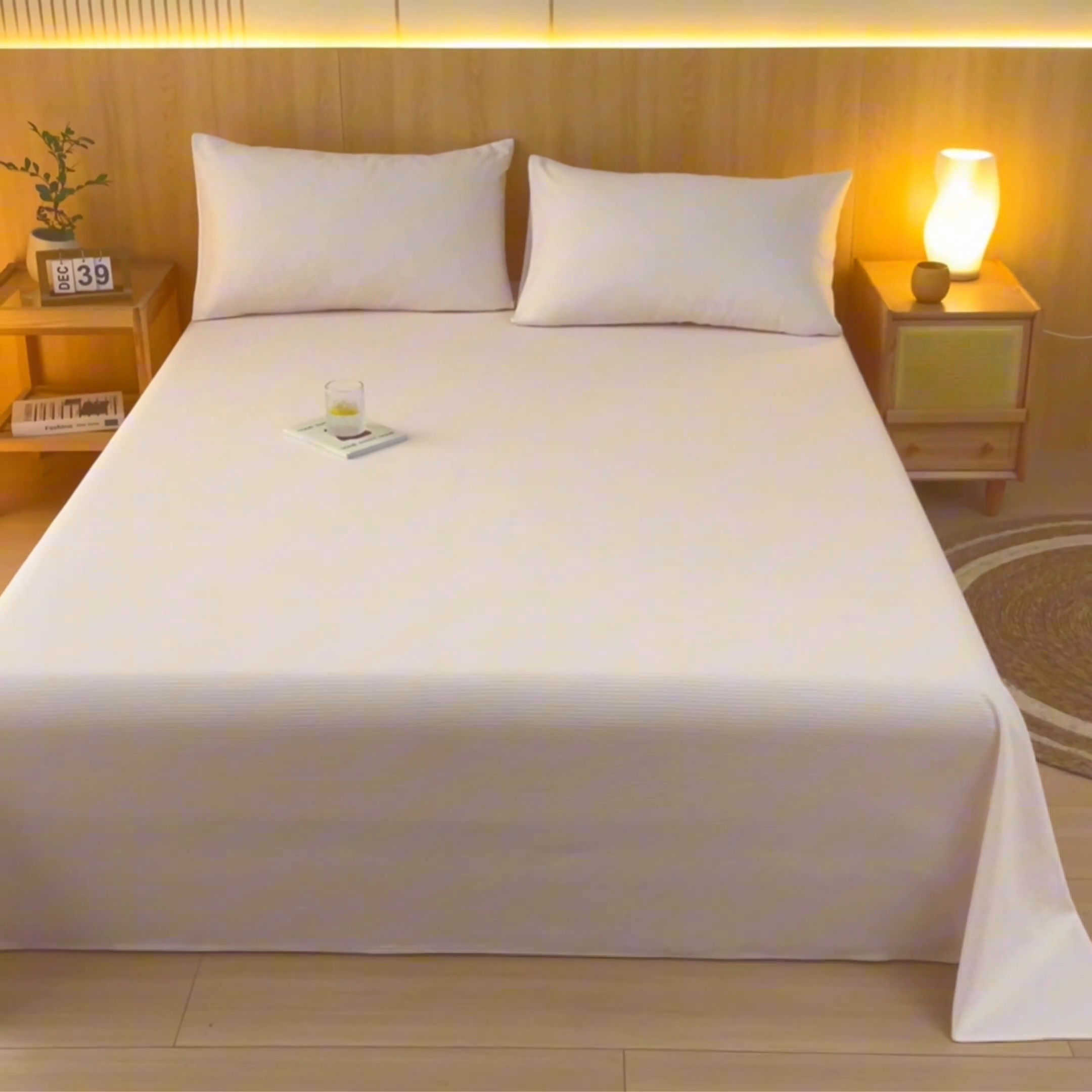 91家纺网 家纺一手货源 找家纺 鑫钰 2024新款全棉老粗布床单  莱卡-米